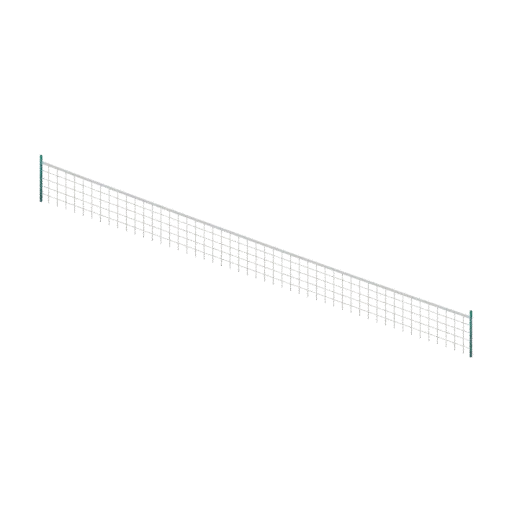 Padel net, 3D model preview