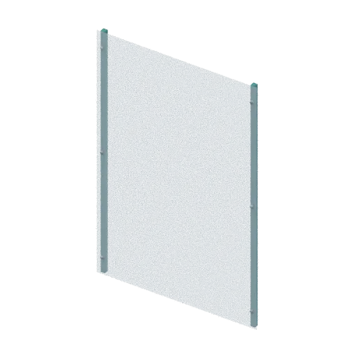 Padel rebound panel, 3D model preview