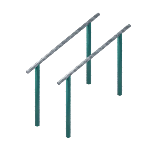Parallel bars, 3D model preview