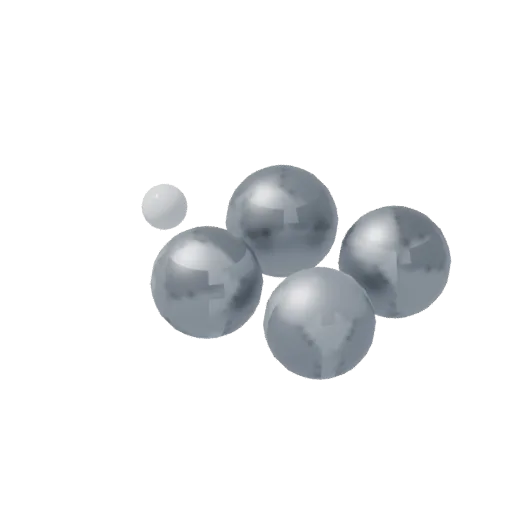 Petanque set, 3D model preview