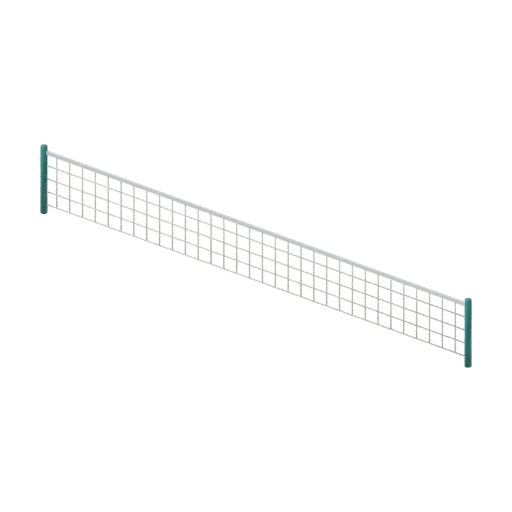 Pickleball net, 3D model preview