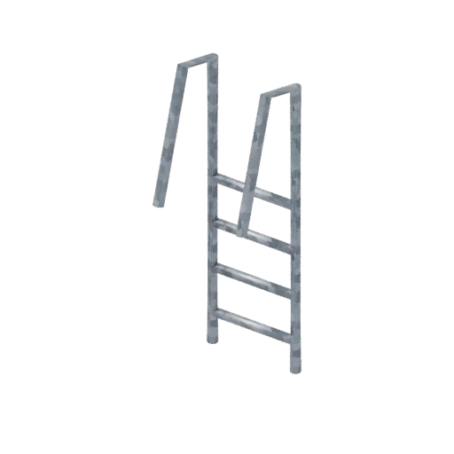 Pool ladder, 3D model preview