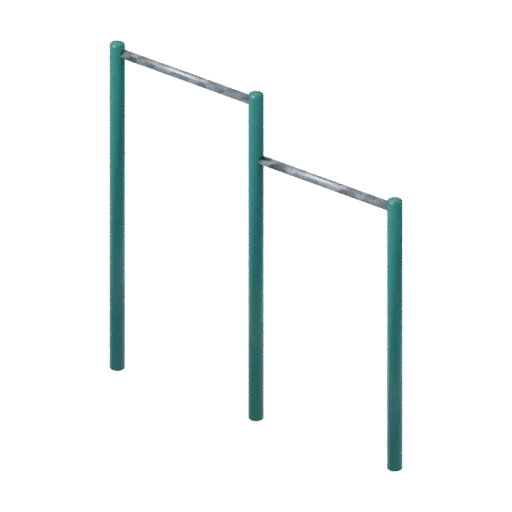 Pull up bars, 3D model preview