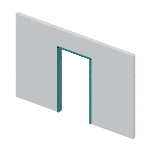 Room doorway, 3D model preview
