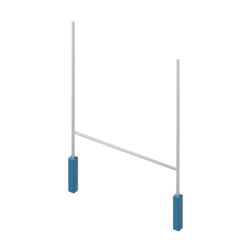 Rugby post, 3D model preview