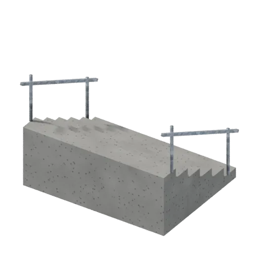 Skate stairs, 3D model preview