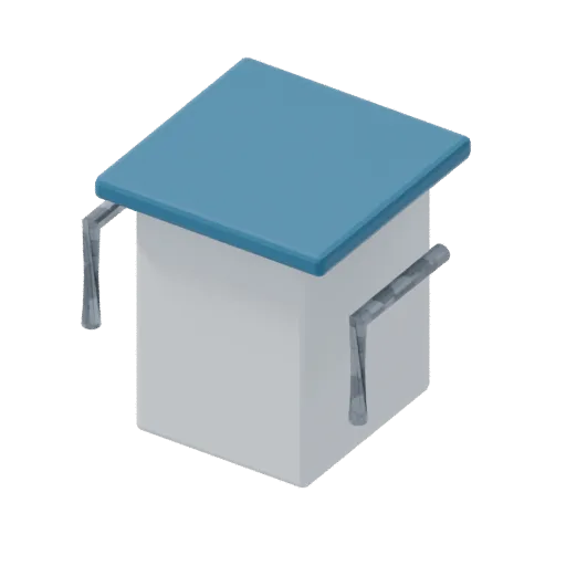 Swim start block, 3D model preview