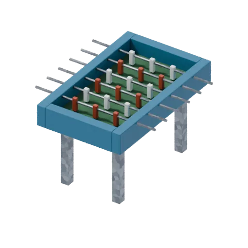 Table football, 3D model preview