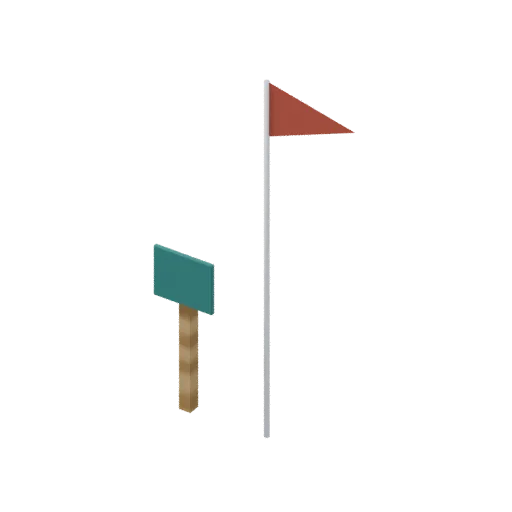Tee marker, 3D model preview
