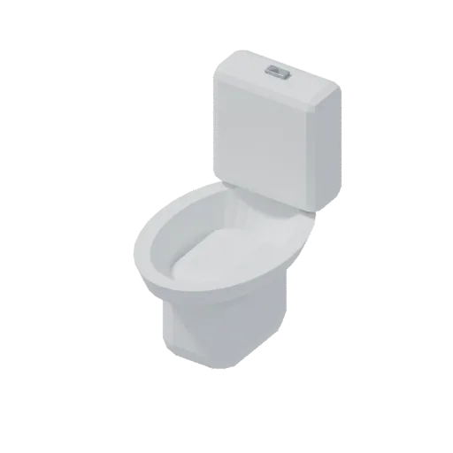 Toilet pan, 3D model preview