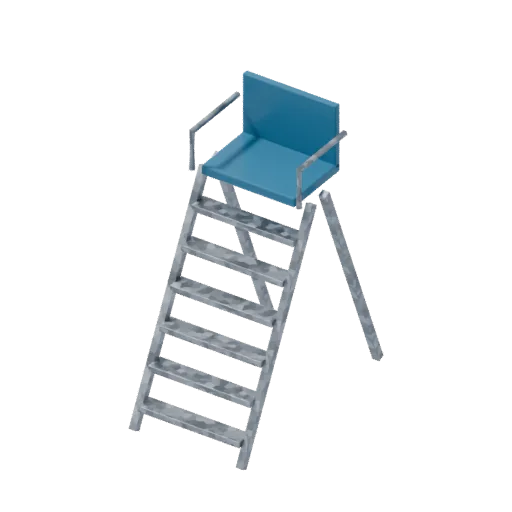 Umpire chair, 3D model preview