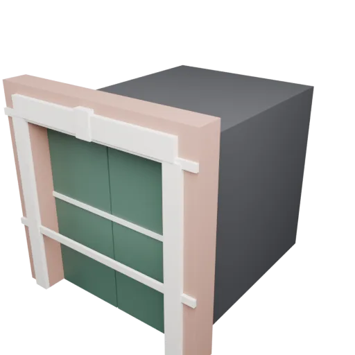 Victorian terrace details: Carriage arch (3 m, timber gates), rendered preview