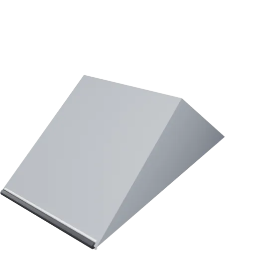 Arch roof (3 m slate), 3D model preview