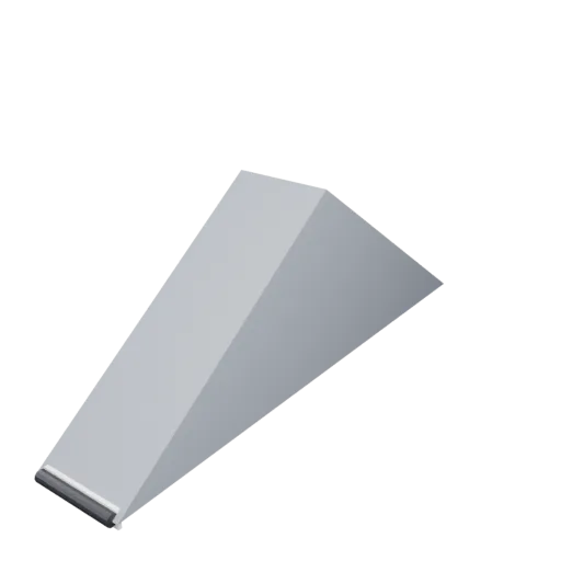 Passage roof (1 m slate strip), 3D model preview