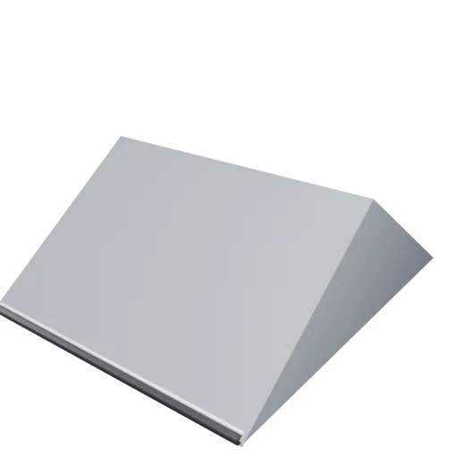 Pitched slate roof, 3D model preview