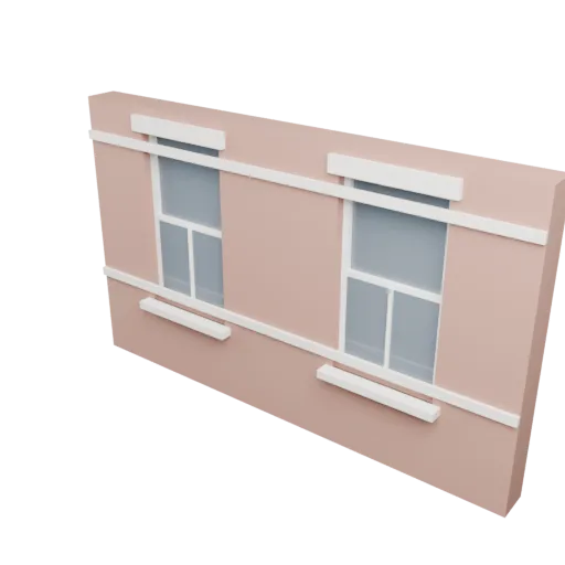Wall bay (two sashes), 3D model preview
